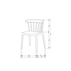 WOOOD Tuinstoelen|Bliss Tuinstoel kunststof zwart