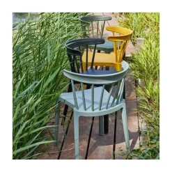 WOOOD Tuinstoelen|Bliss Tuinstoel kunststof zwart