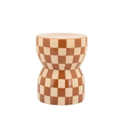 By Boo Bijzettafels|Blocsy Bijzettafel rond Bruin 33cm