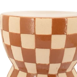 By Boo Bijzettafels|Blocsy Bijzettafel rond Bruin 33cm