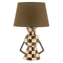 By Boo Tafellampen|Blocsy 1-lichts Tafellamp Bruin 40cm