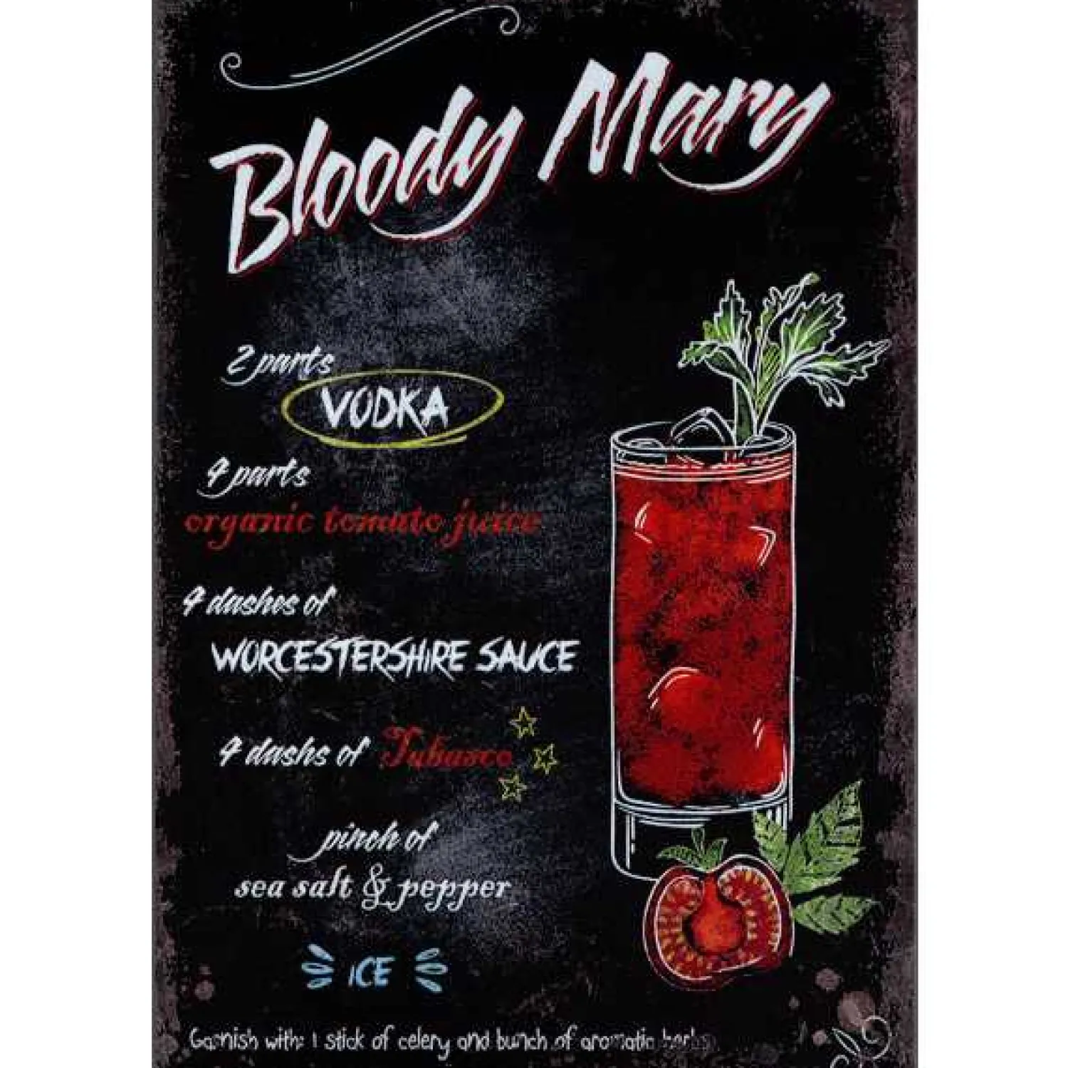 Cavetown Metalen Borden|Bloody Mary - metalen bord