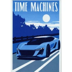 Cavetown Metalen Borden|Blue Car Time Machines - metalen bord