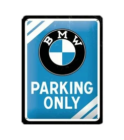 Metal Signs Metalen Borden|BMW parking only 15cm x 20cm - metalen bord