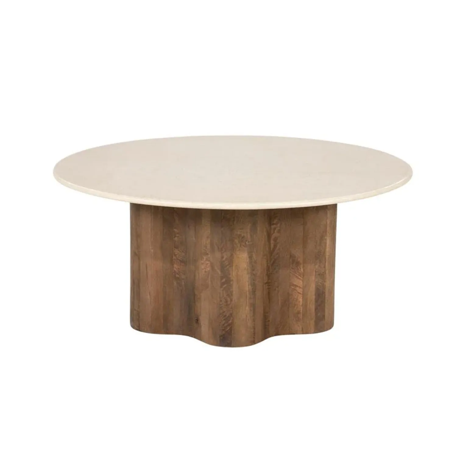 Eleonora Salontafels|Bodhi Salontafel Rond Bruin 80cm