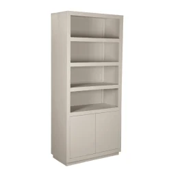Furndea Vakkenkasten|Boekenkasten|Boekenkast Dortmund mangohout zand 4 vakken 90cm