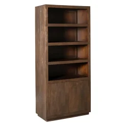 Furndea Boekenkasten|Industriele Kasten|Boekenkast Dortmund Walnoot 90cm