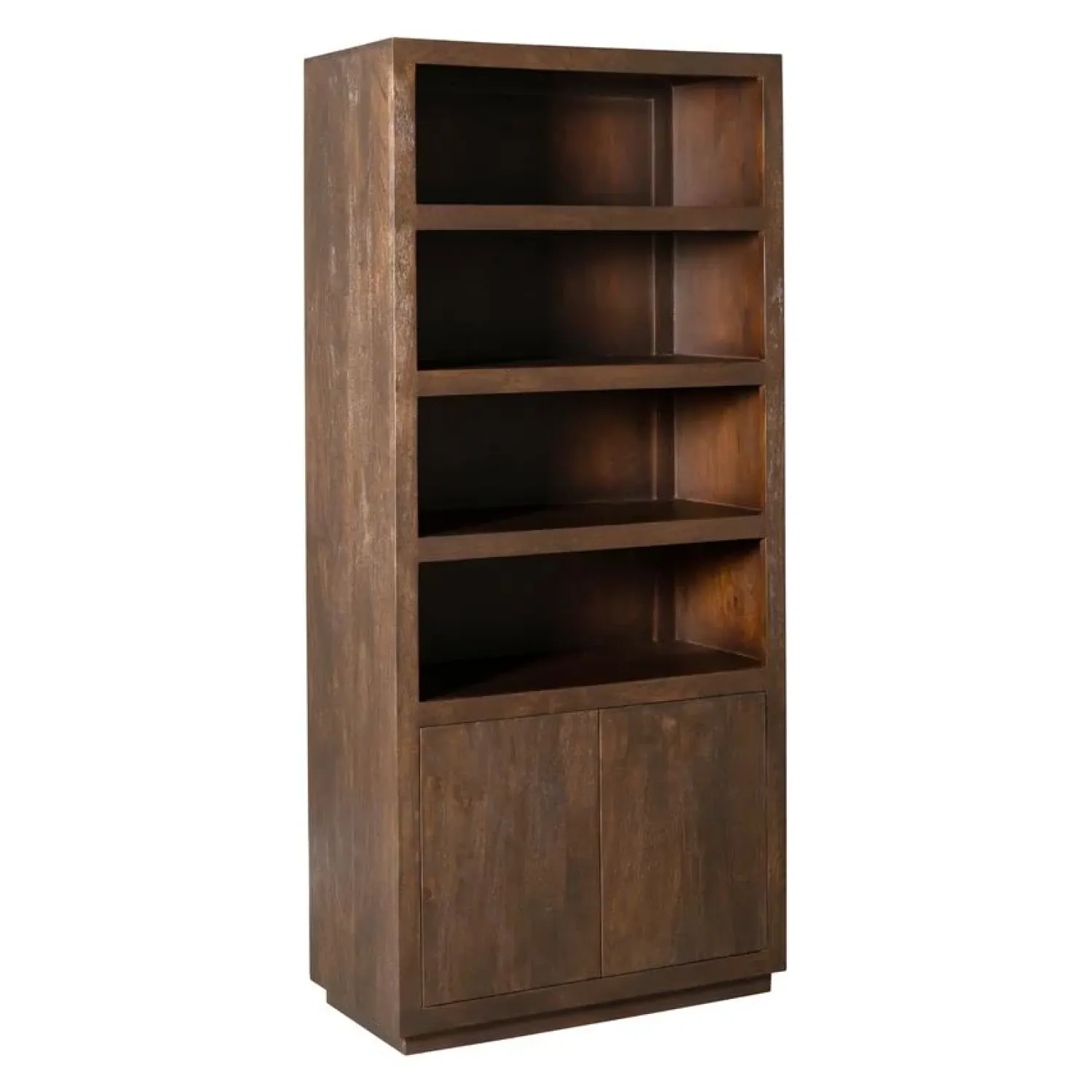Furndea Boekenkasten|Industriele Kasten|Boekenkast Dortmund Walnoot 90cm