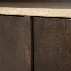Eleonora Boekenkasten|Industriele Kasten|Boekenkast Lio mangohout groot 120cm