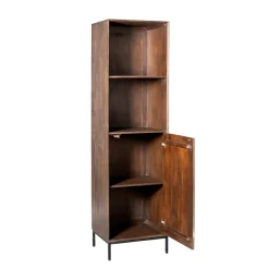 Furndea Boekenkasten|Industriele Kasten|Boekenkast Martin Walnoot 55cm