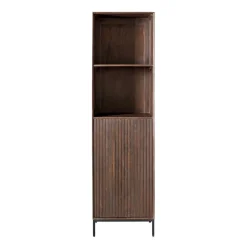 Furndea Boekenkasten|Industriele Kasten|Boekenkast Martin Walnoot 55cm