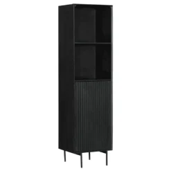 Furndea Boekenkasten|Industriele Kasten|Boekenkast Martin Zwart 55cm