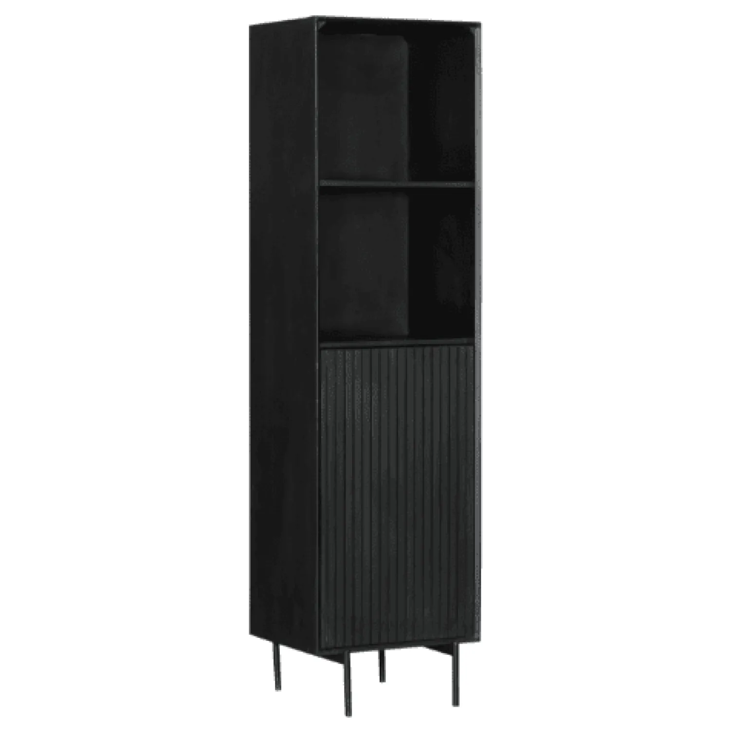 Furndea Boekenkasten|Industriele Kasten|Boekenkast Martin Zwart 55cm