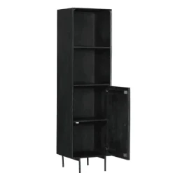 Furndea Boekenkasten|Industriele Kasten|Boekenkast Martin Zwart 55cm