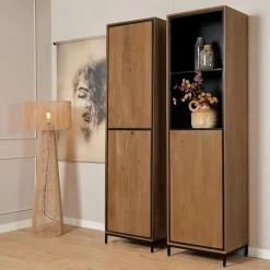 Furndea Boekenkasten|Industriele Kasten|Boekenkast Sindacco Naturel open 60 cm