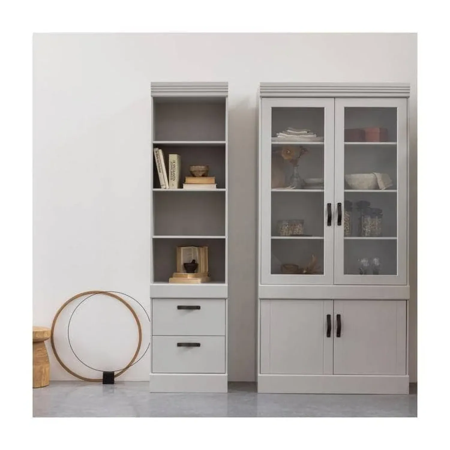 WOOOD Boekenkasten|Industriele Kasten|Bold Boekenkast grenen wit