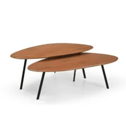 DPX Furniture Salontafels|Boon Salontafel set van 2 Bruin
