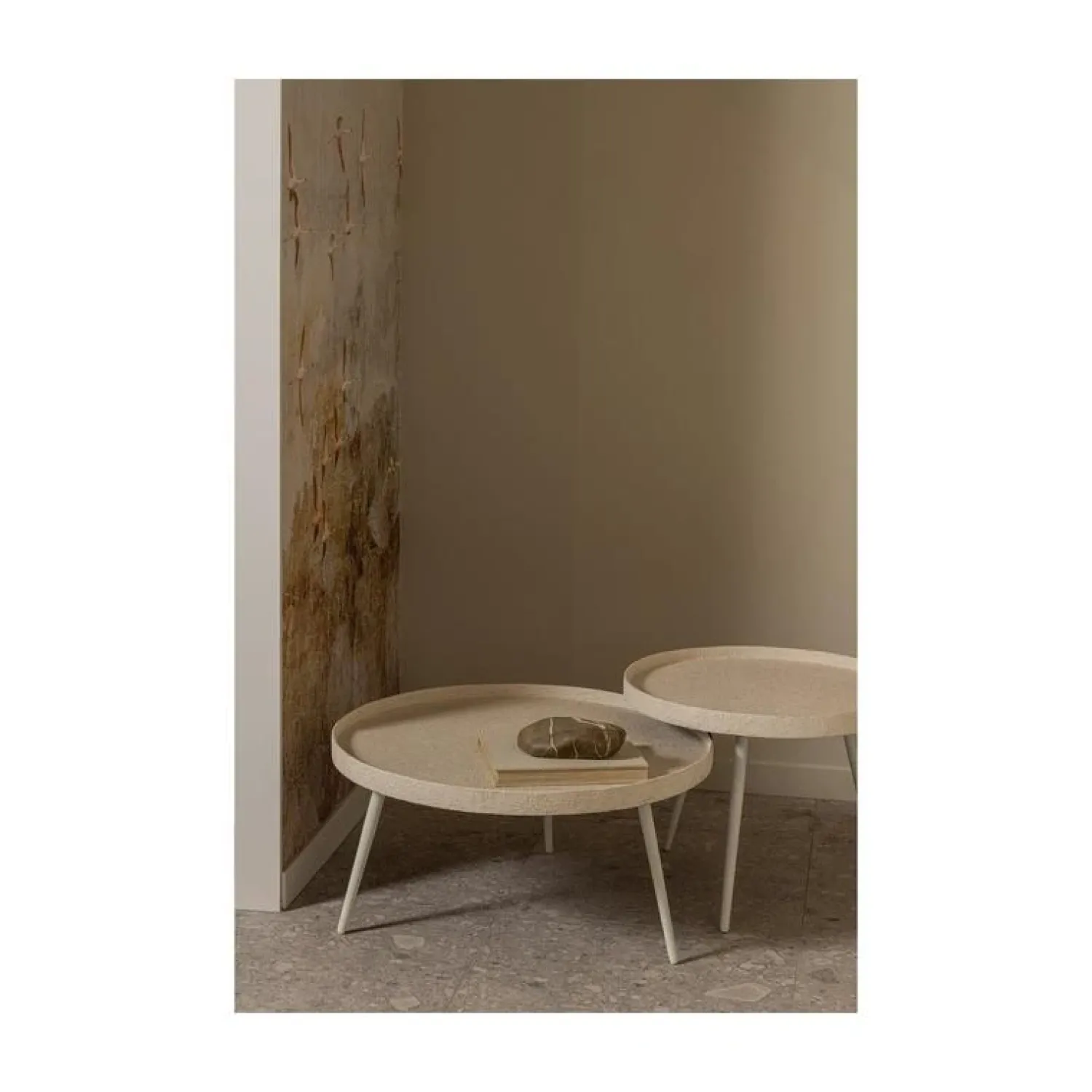 WOOOD Bijzettafels|Bounds Bijzettafel hout/metaal naturel 76cm