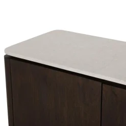 Furndea Dressoirs|Industriele Kasten|Bovenblad Dallas Dressoir Beige Marmer 165cm