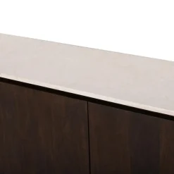 Furndea Dressoirs|Industriele Kasten|Bovenblad Dallas Dressoir Beige Marmer 210cm