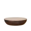 Label51 Salontafels|Bowl Salontafel rond Espresso Travertin 90 cm
