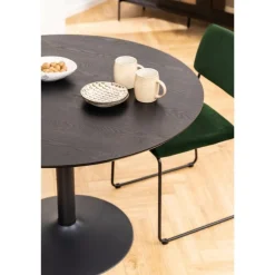 Nordhavn Eettafels|Brad Eettafel rond Zwart 110cm