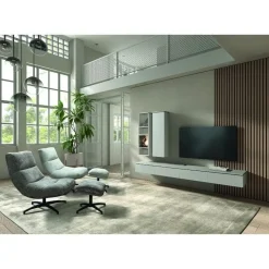 Maison Madera Industriele Kasten|Tv Meubels|Bravien Zwevend Tv meubel laag 2 deurs Ivoor 120cm