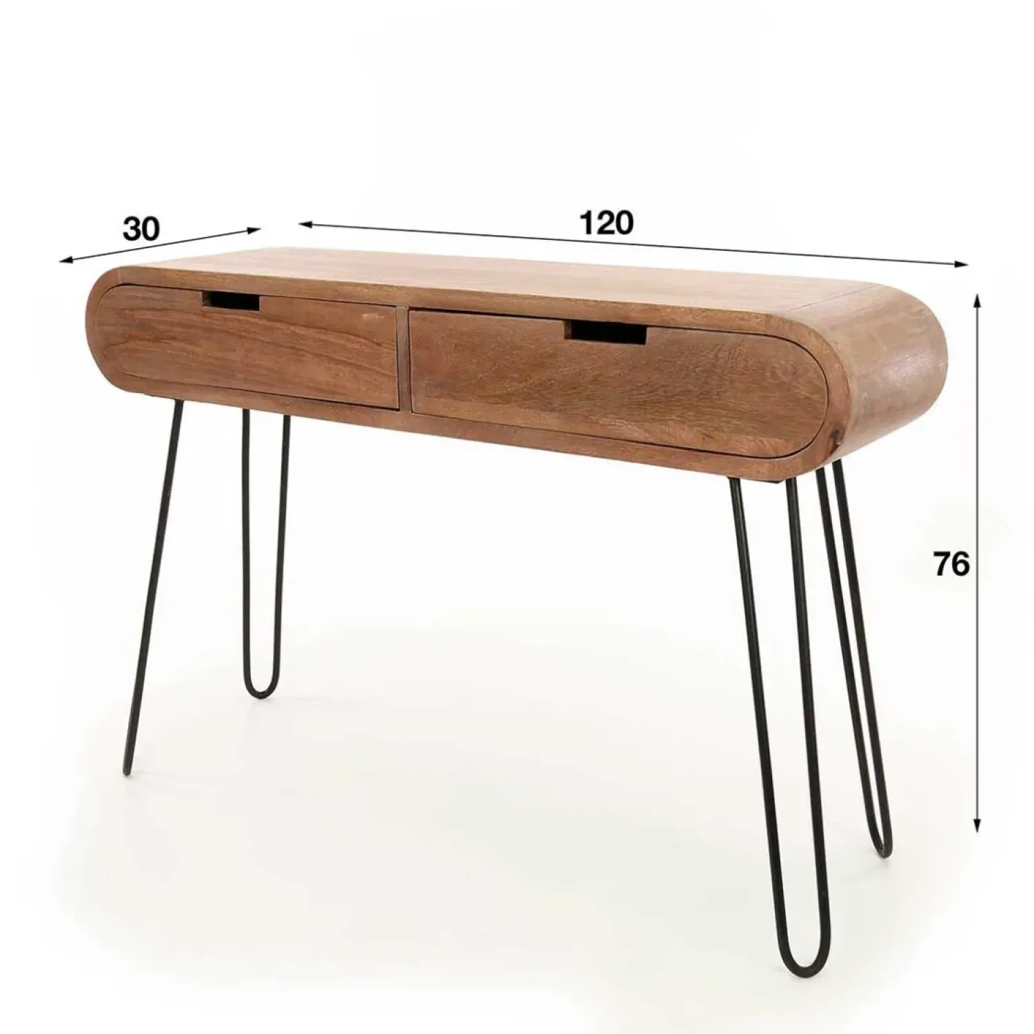 Kalfort Sidetables|Bravi kaptafel industrieel 120cm