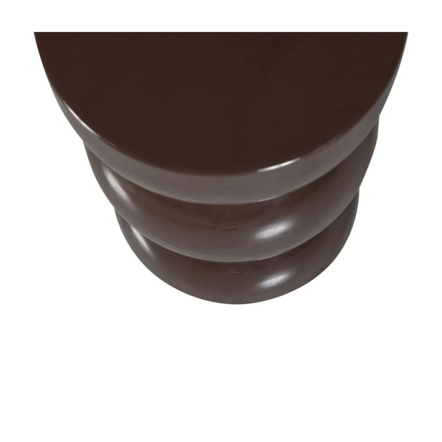 WOOOD Bijzettafels|Breno Bijzettafel rond Metaal Donkerbruin 30cm