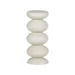 WOOOD Bijzettafels|Brilo Bijzettafel rond Creme 29cm