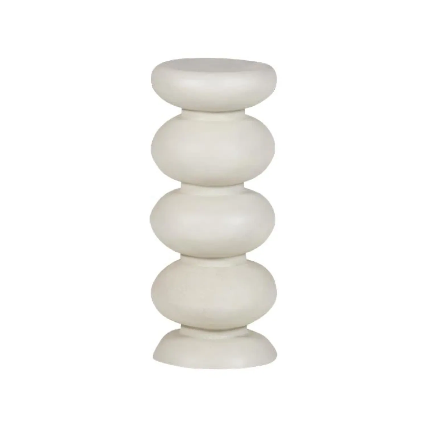 WOOOD Bijzettafels|Brilo Bijzettafel rond Creme 29cm