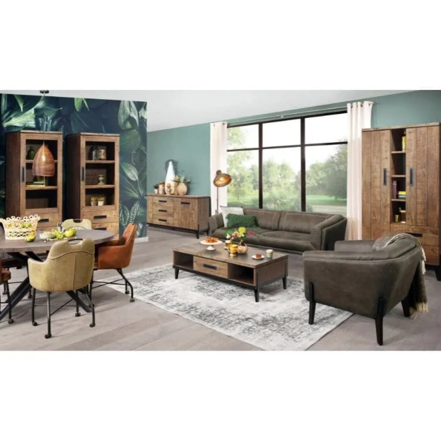 Maison Madera Wandkasten|Industriele Kasten|Briswick Barkast 103cm
