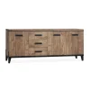 Maison Madera Dressoirs|Industriele Kasten|Briswick Dressoir 3 deuren 230cm
