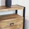 Furndea Ladenkasten|Industriele Kasten|Britt 2 ladekast mangohout 80cm