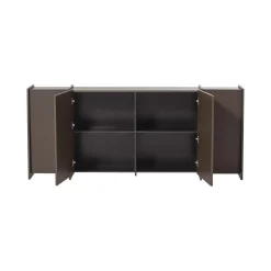 WOOOD Dressoirs|Industriele Kasten|Brock Dressoir Essen fineer Middenbruin 200cm
