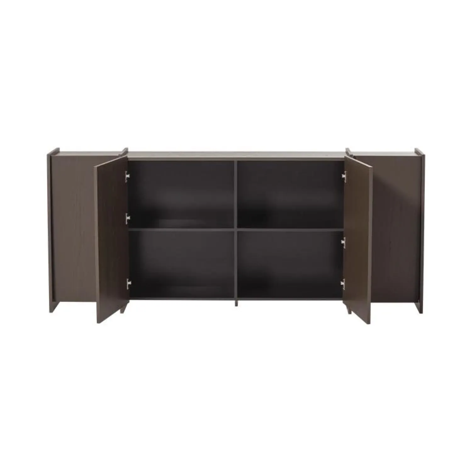 WOOOD Dressoirs|Industriele Kasten|Brock Dressoir Essen fineer Middenbruin 200cm