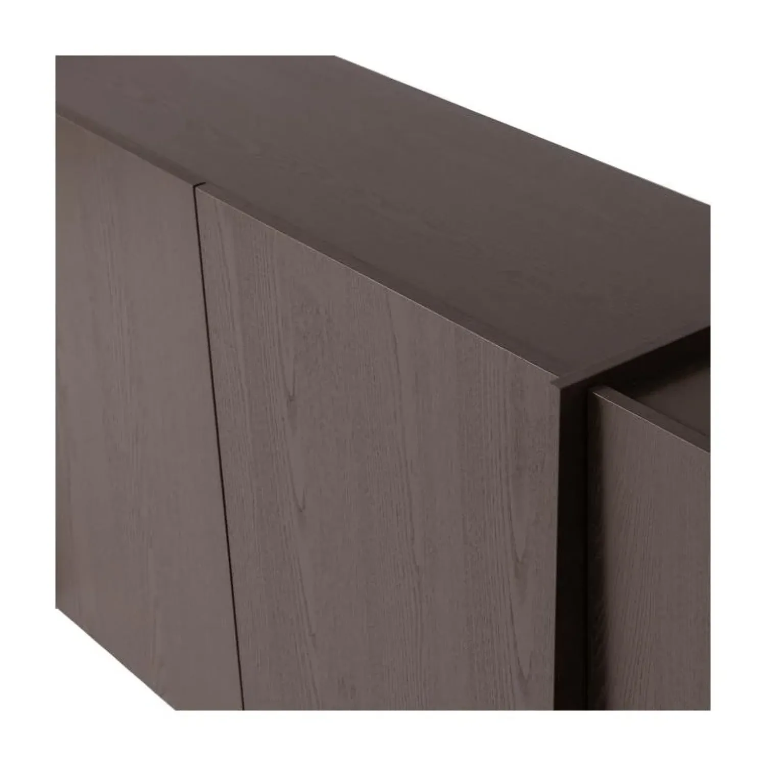 WOOOD Dressoirs|Industriele Kasten|Brock Dressoir Essen fineer Middenbruin 200cm
