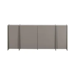 WOOOD Dressoirs|Industriele Kasten|Brock Dressoir Essen fineer Warmgrijs 200cm