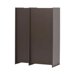 WOOOD Industriele Kasten|Kledingkasten|Brock Kledingkast 2-deurs Essen fineer Middenbruin 102cm