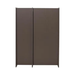 WOOOD Industriele Kasten|Kledingkasten|Brock Kledingkast 2-deurs Essen fineer Middenbruin 102cm