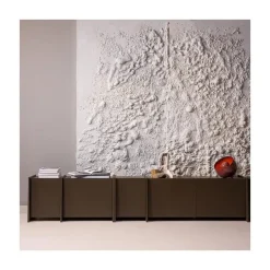 WOOOD Industriele Kasten|Tv Meubels|Brock Tv meubel Essen fineer Middenbruin 200cm