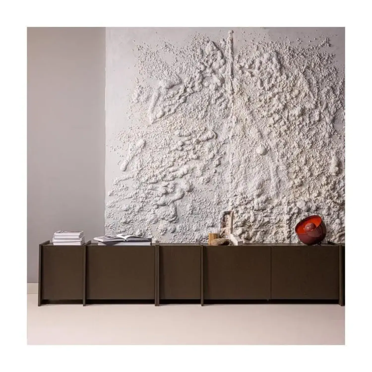 WOOOD Industriele Kasten|Tv Meubels|Brock Tv meubel Essen fineer Middenbruin 200cm