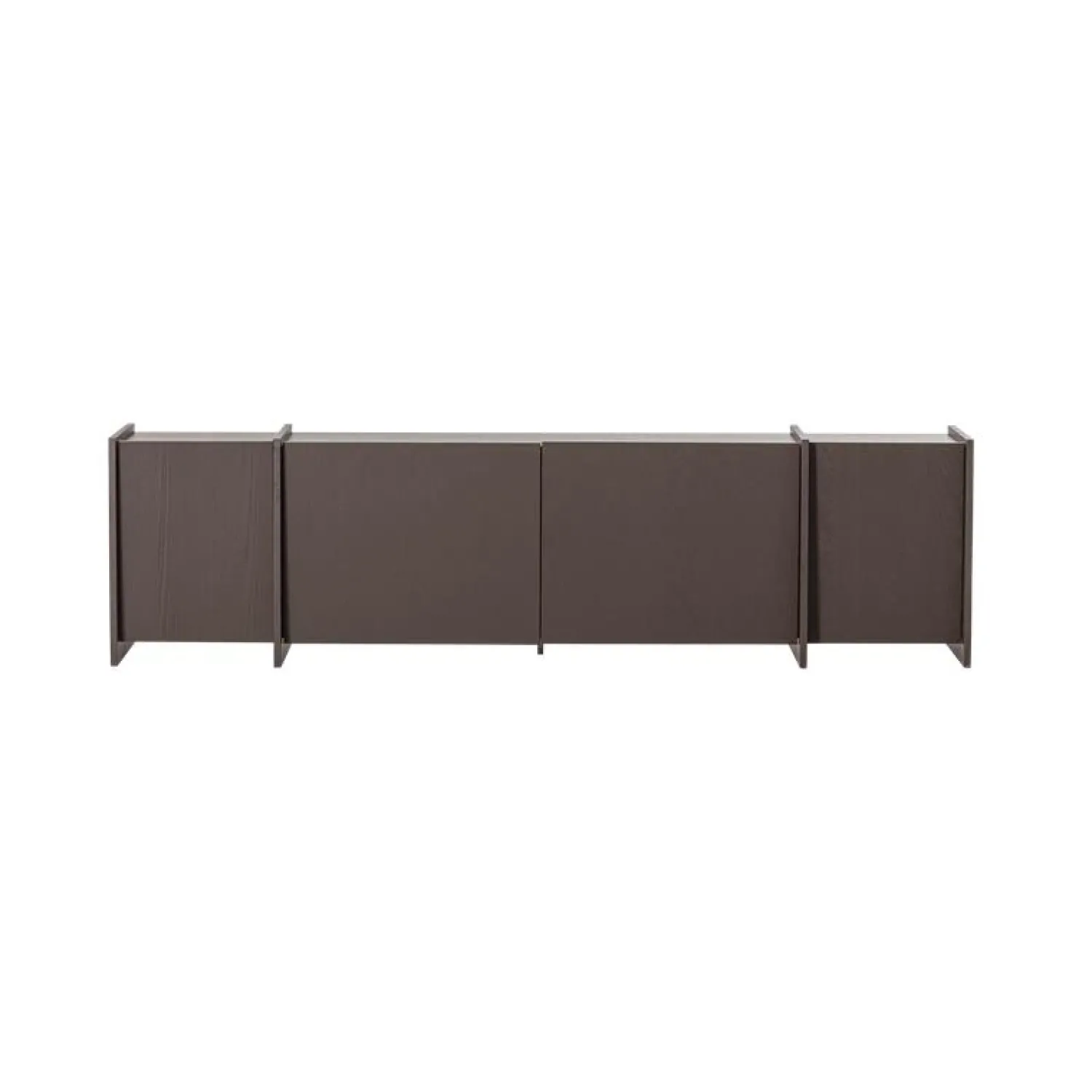 WOOOD Industriele Kasten|Tv Meubels|Brock Tv meubel Essen fineer Middenbruin 200cm