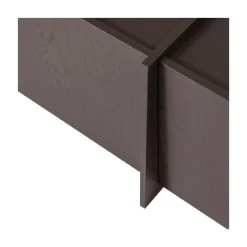 WOOOD Industriele Kasten|Tv Meubels|Brock Tv meubel Essen fineer Middenbruin 200cm
