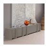 WOOOD Industriele Kasten|Tv Meubels|Brock Tv meubel Essen fineer Warmgrijs 102cm