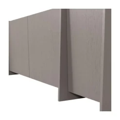 WOOOD Industriele Kasten|Tv Meubels|Brock Tv meubel Essen fineer Warmgrijs 200cm