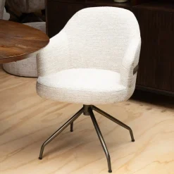 Vellori Design Eetkamerstoelen|Brooklyn Eetkamerstoel - be great cream 11 Atlas 360 anodic bruin