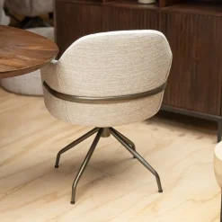 Vellori Design Eetkamerstoelen|Brooklyn Eetkamerstoel - be great cream 11 Atlas 360 anodic bruin