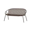 WOOOD Tuinbanken|Bruce Tuinbank 2-zits paars/bruin 131cm