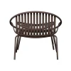 WOOOD Tuinstoelen|Bruce Tuin loungestoel met hocker paars/bruin